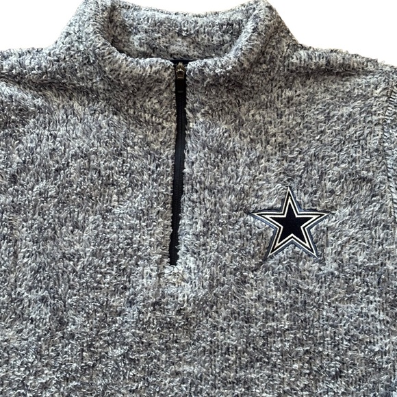 Like New Men’s Dallas Cowboys Sherpa Pullover - Picture 4 of 7